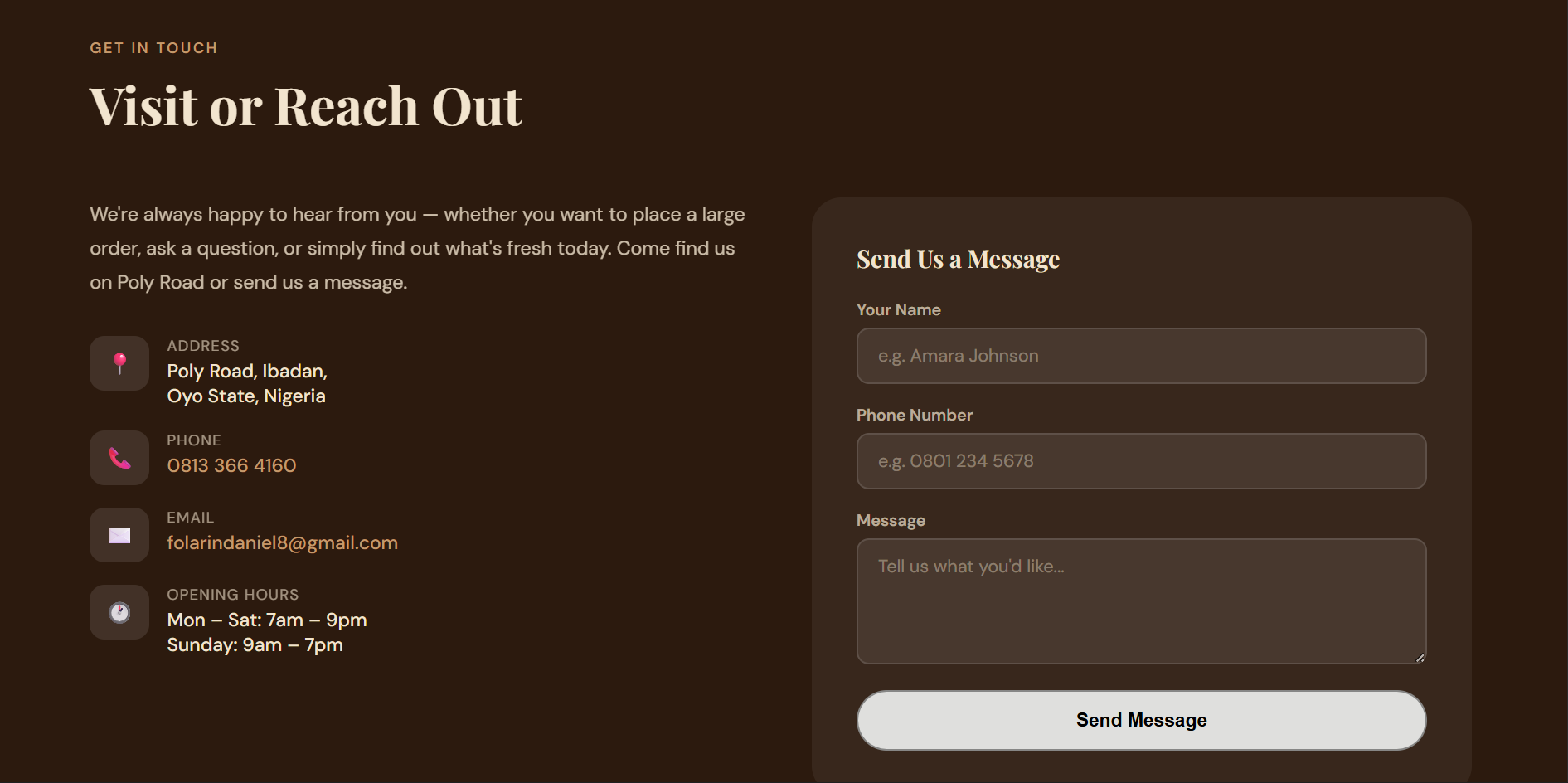 Polo's Coffee website design, image 4 of 4